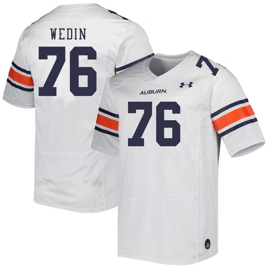 Men #76 Clay Wedin Auburn Tigers College Football Jerseys Stitched-White
